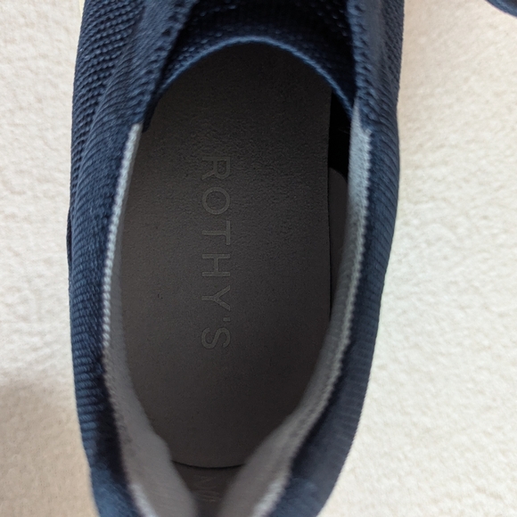 NWT/NIB Men's Rothys RS01 Sneakers In Navy, Size 9.5 - Picture 6 of 11